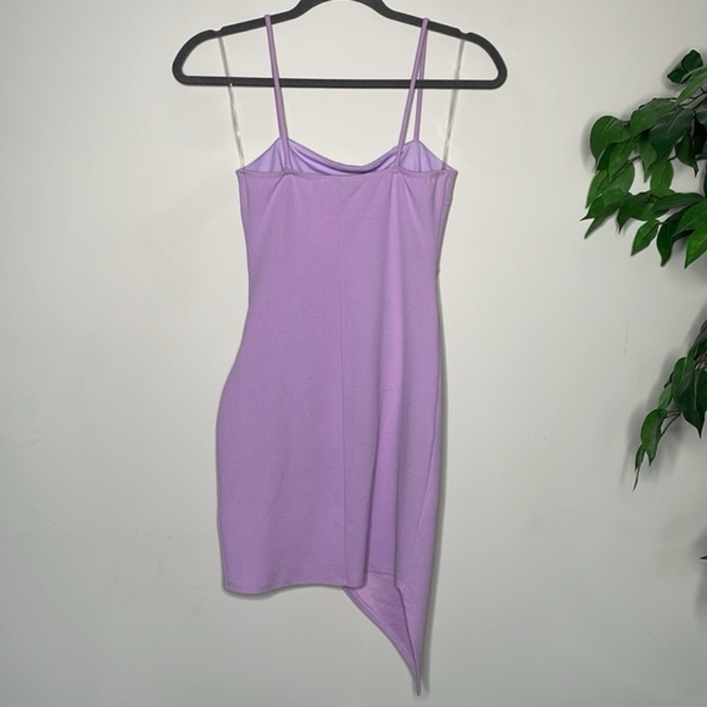 Blue Blush Strapless Purple Wrap Cocktail Dress - Picture 6 of 6